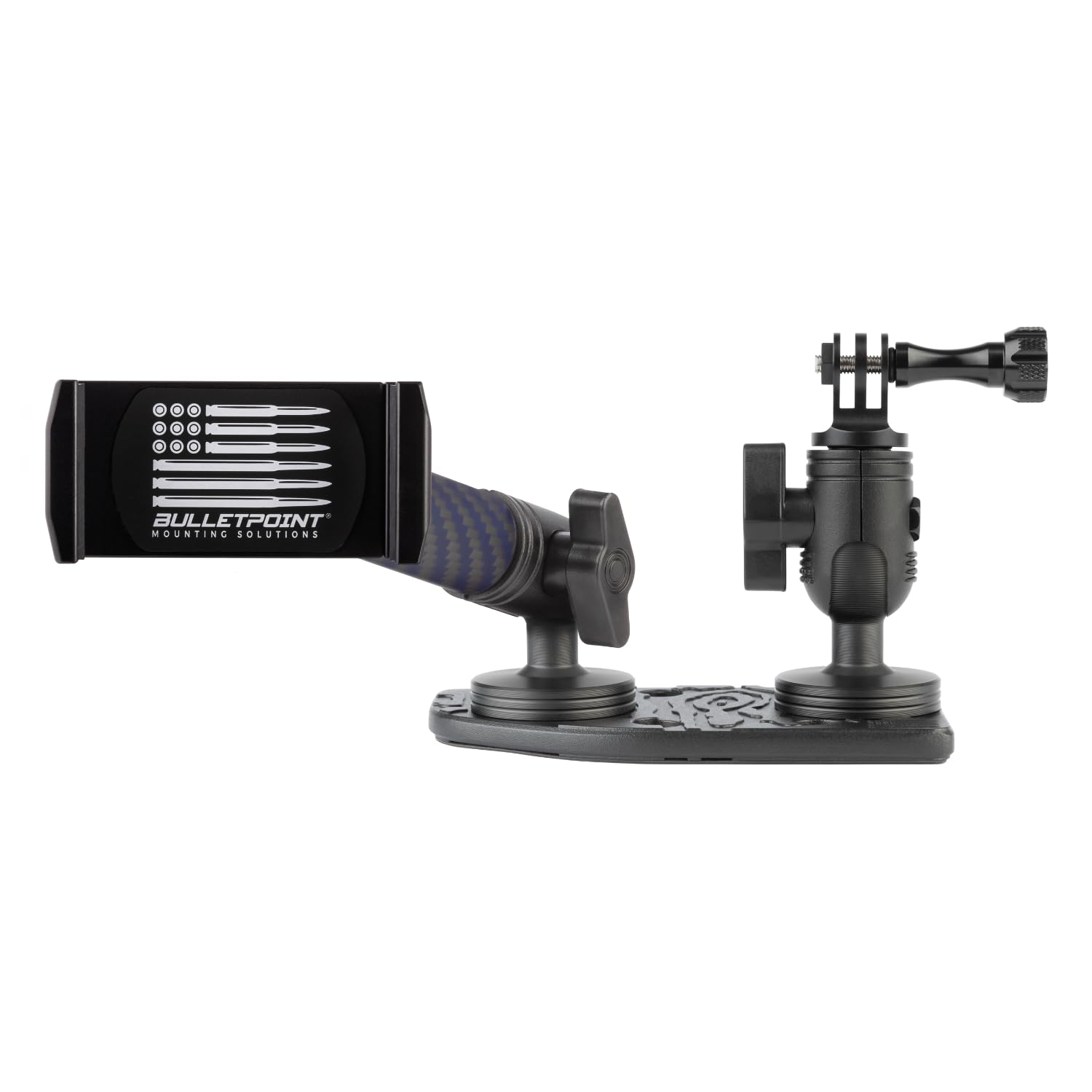 Bulletpoint Metal Dash Mount Cell Phone Holder Action Camera Bracket Compatible with 2024 Jeep Wrangler JL 4xe Gladiator