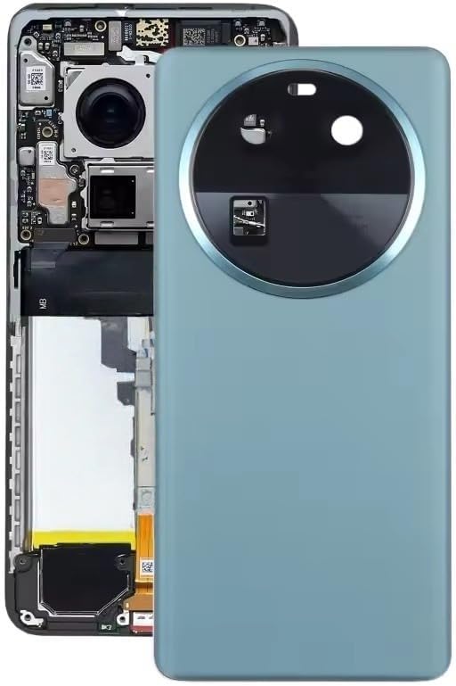 Compatible Rear Glass Panel for Oppo Find X6 Model PGFM10 – Battery Door Back Cover, Battery Back Cover Housing Replacement Part (Golden)