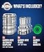 McKillans® 2025 Automatic Garden Hose Quick Connect [Universal FIT] - Stainless Steel Quick Connect Hose Fittings - Water Hose Connectors - Quick Disconnect Adapter - Instant Connection - 5 Pc Kit