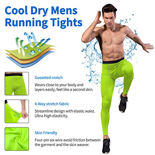 SPVISE Men's Compression Pants Cool Dry Athletic Leggings Workout Running Tights Active Spandex Sports Base Layer Yoga Pants4