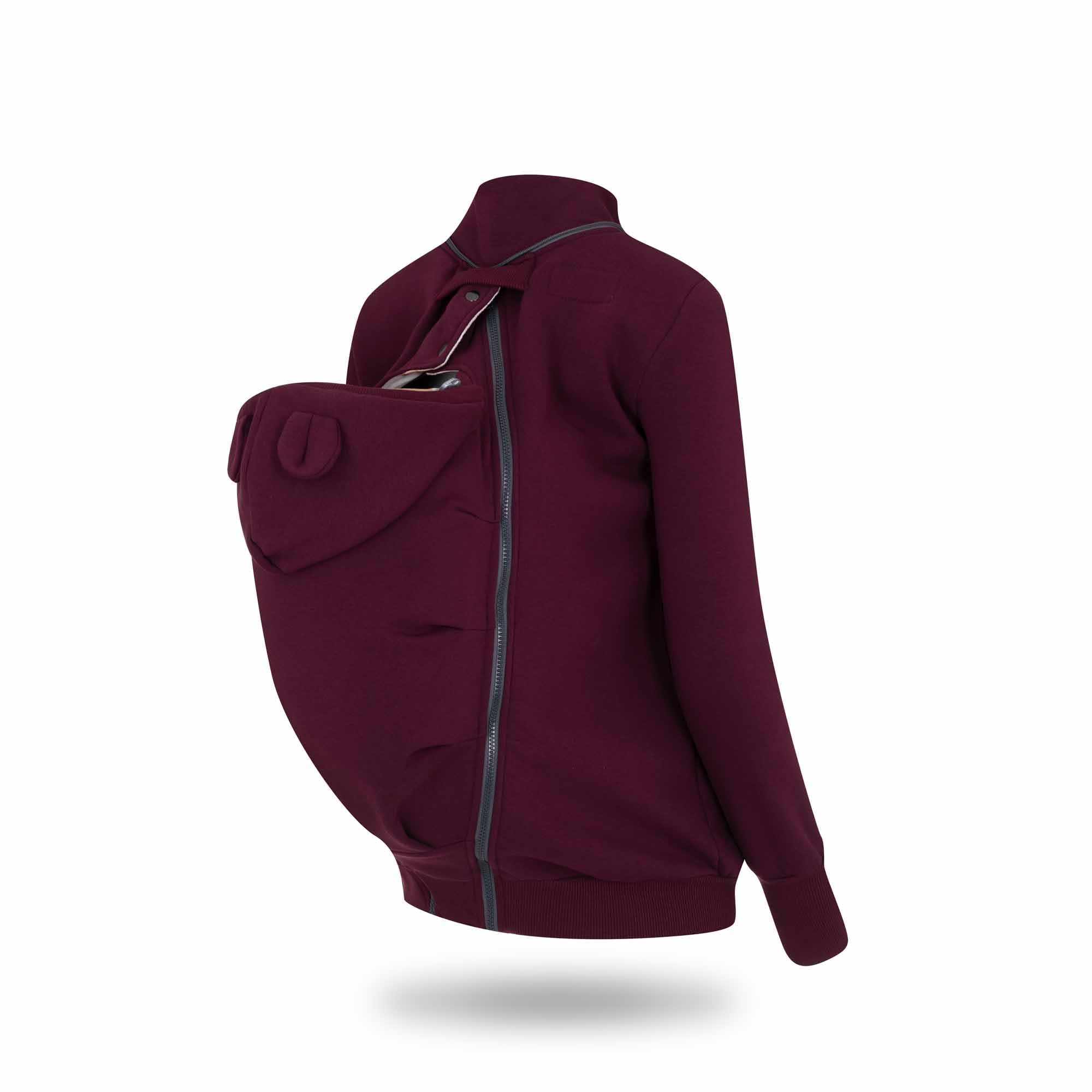 fun2bemum Pola 4in1 Baby Tragejacke für Mama Känguru Kapuze VORNE/HINTEN