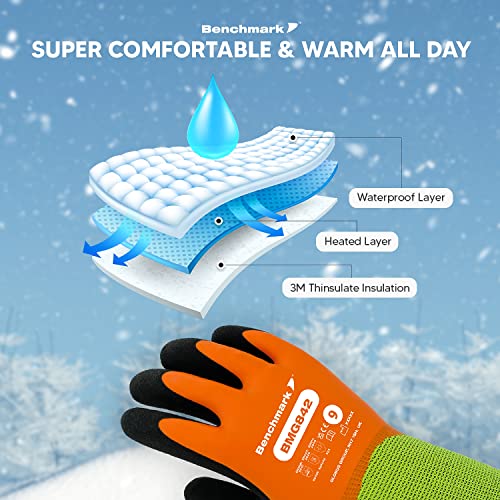 Benchmark 1 Pair Safety Thermal Work Gloves - Image 2