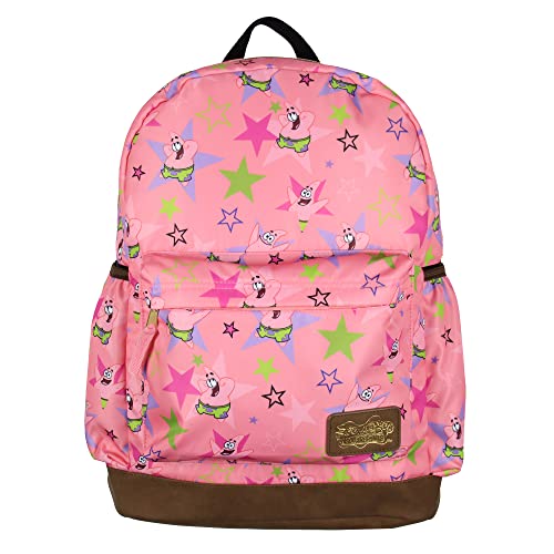 INTIMO Nickelodeon SpongeBob SquarePants Patrick Star School Travel Backpack With Faux Leather Bottom2
