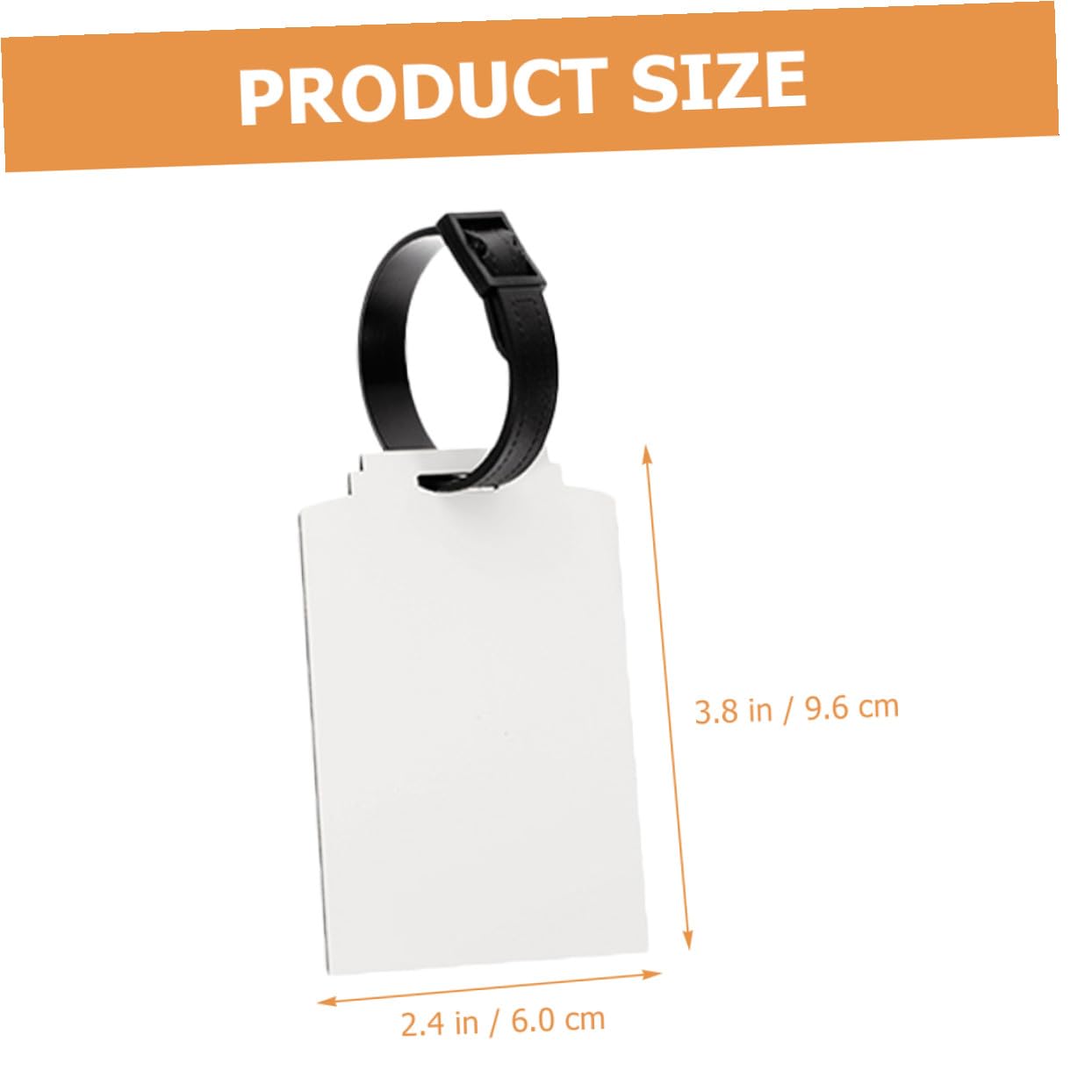 30 Etiquetas de Equipaje en Blanco Fácil Identificación para Sublimación, Tablero de Densidad, Personalización Diy para Maletas y Viajes de Negocios