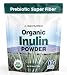 Organic Inulin Powder - Prebiotic Super Fiber Made from 100% Organic Blue Weber Agave - Alternative Sweetener That Supports Digestion, Regularity, and Gut - Non GMO, Vegan, Gluten Free - 6 oz