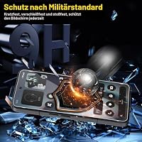 QULLOO Schutzfolie für Nothing Phone 3 für Panzerglas, 2 Stück Displayschutzfolie mit 2 Stück Kameraschutz, 9H Härte Gehärtetes Glas HD Klar Schutzglas Anti-Kratzen Folie – Ansicht 2