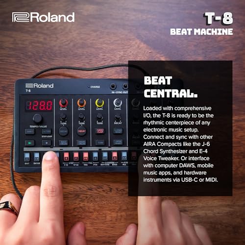 Roland SYSTEM-8 Synthesizer Review : Overview, Feature and Sound 48 Roland AIRA Compact T-8 BEAT MACHINE | Ultra-Portable Rhythm and Bass Machine with Genuine Roland Sounds | TR-REC Drum Sequencer | Six Rhythm Tracks | Built-in Effects | USB and MIDI Connectivity #4