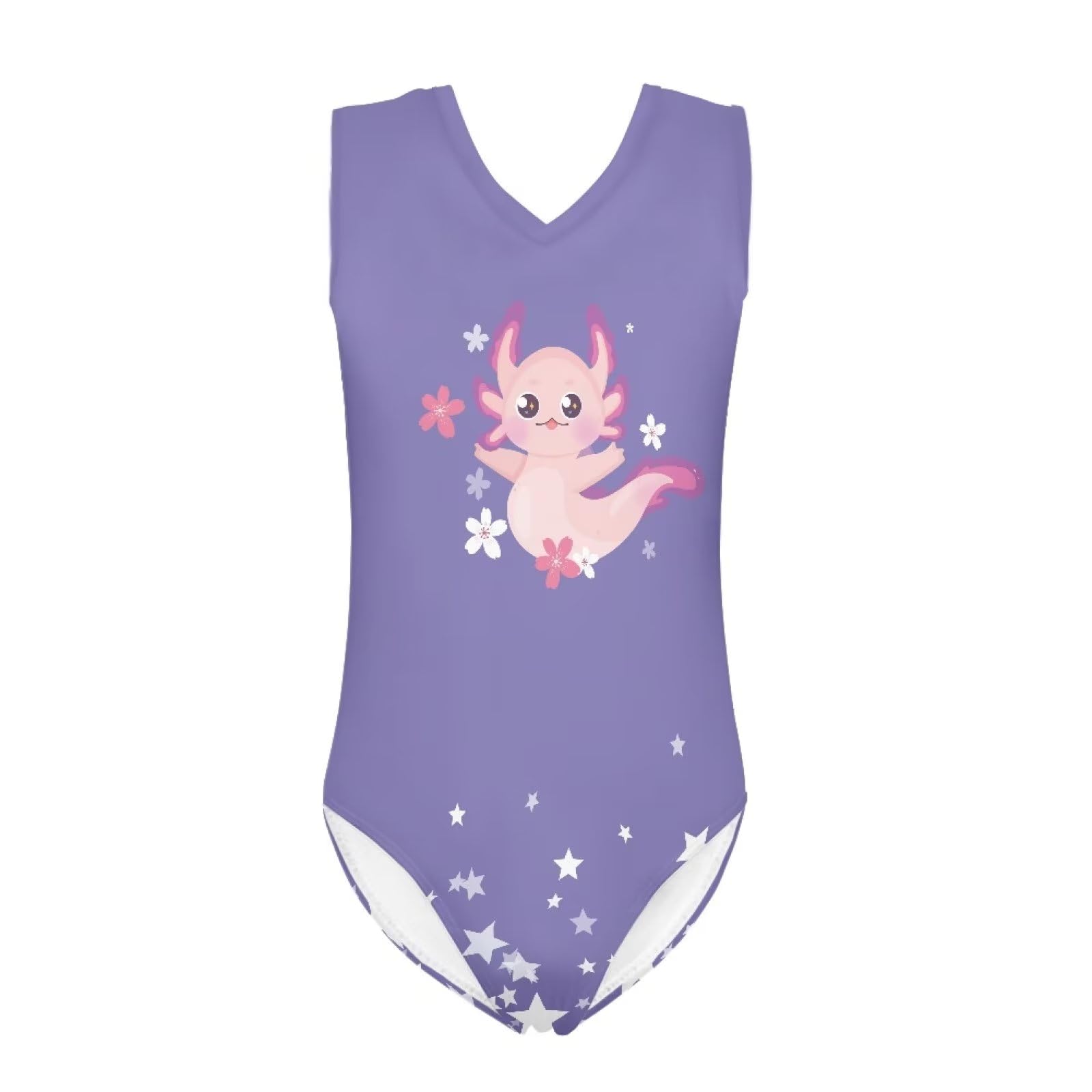 Bulopur Girls' One-Piece Swimwear Age 3-14 Years Teens Little Kids Polyester Swimsuits Sleeveless Bathing Suit