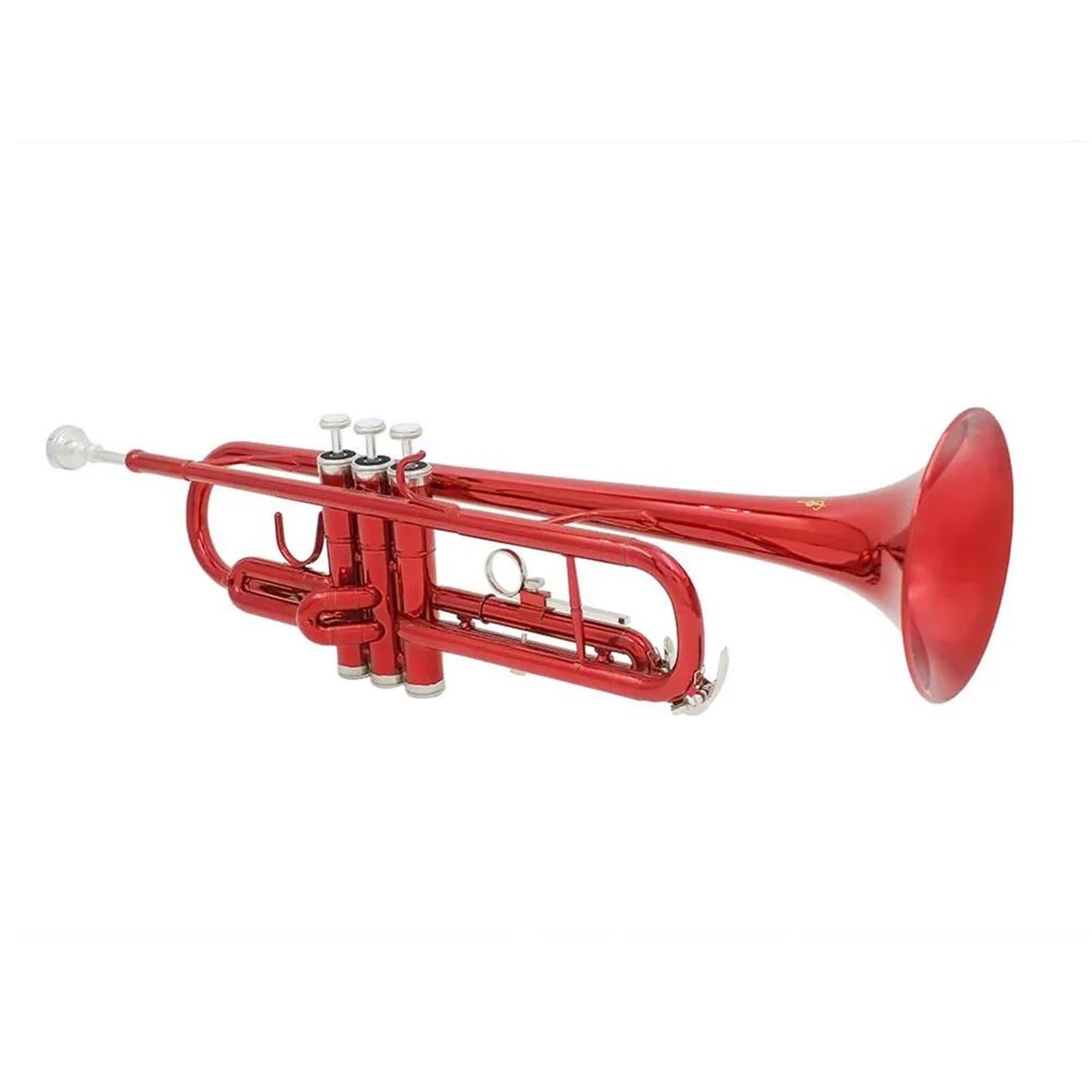 Instrumento De Viento Estándar De Latón Trompeta Roja En Si Bemol Instrumento De Viento Metal Profesional Guantes Duraderos Correa Caja Y Accesorios
