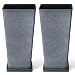 Tall Planters 26 Inch Large Flower Pots Pack 2, Indoor and Outdoor Patio Deck Resin Rectangular Planters, Gray