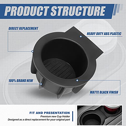 Juego 2 Inserts Portavasos Para Ford F150 Lincoln Navigator miniatura 2