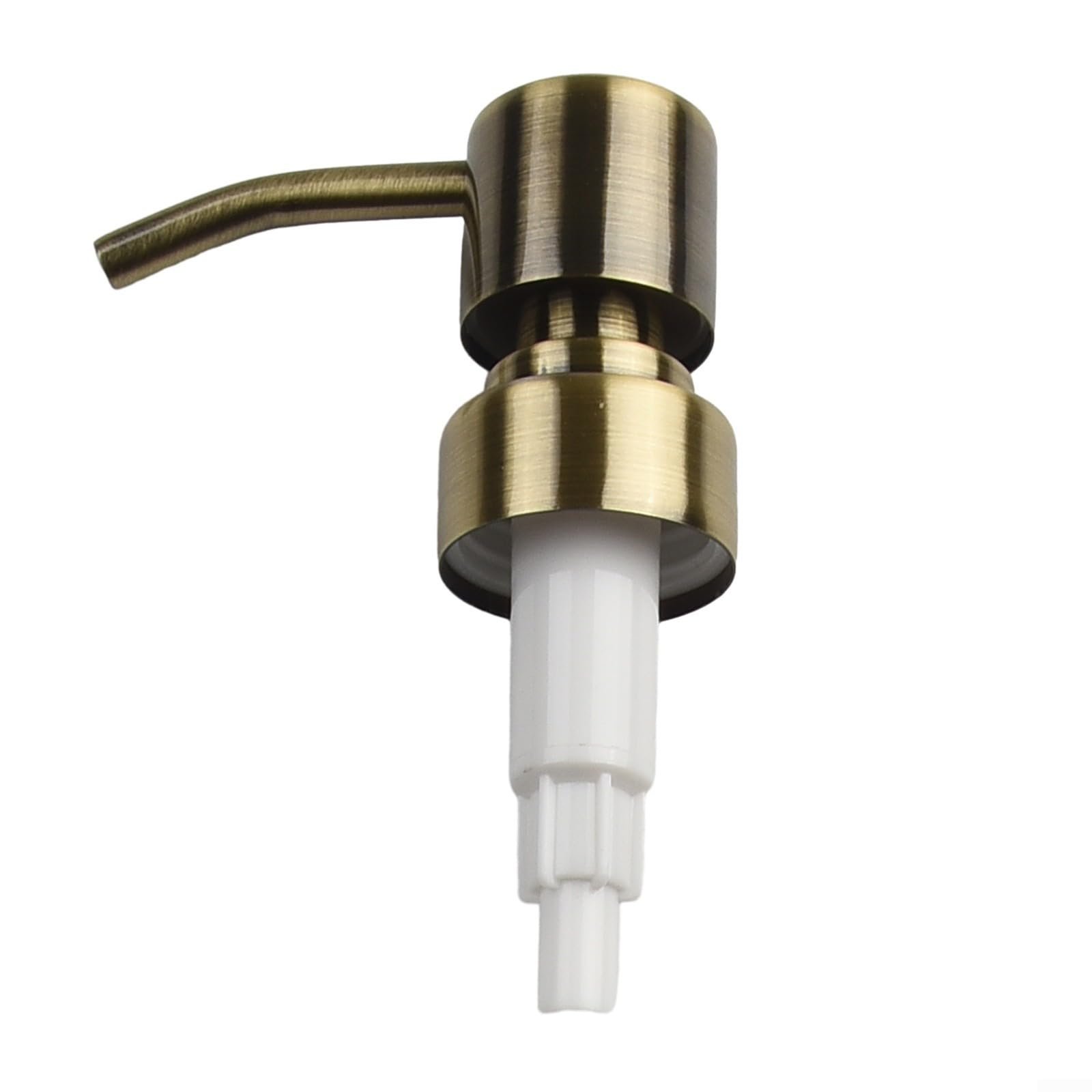 Housing Lotion Pump Head, Soap Dispenser Pump Head Replacement, Stainless Steel Pump Head, Bathroom Soap Dispenser(Bronze 1)