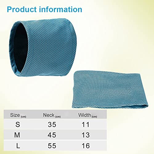 Kühlhalsband für Hunde, Hunde halstücher Kühlend, Hundehalsband Kühlend, Kühlende Halstuch Hund, Kopftücher Kühlend Hund, Sommer Pet Instant Cooling Schal (L)