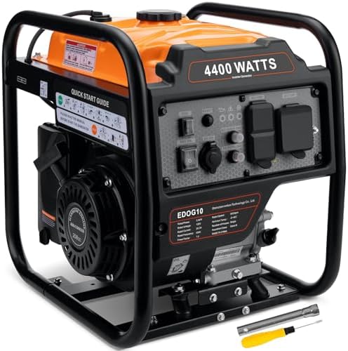 Oxseryn 4400-Watts Inverter Generator, Open Frame Generator Gas P...