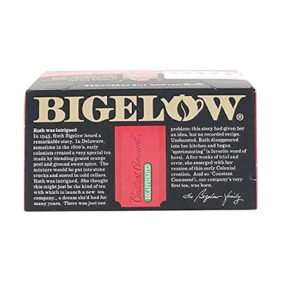 Bigelow ، شاي تعليق ثابت (منزوعة الكافيين) ، 20 كونت