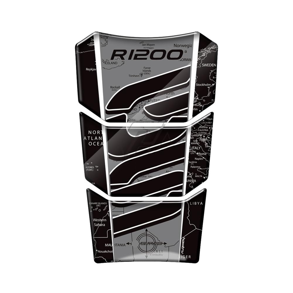 Motorcycle Tank Pad Protector Fish Bone Sticker for R 1200 GS R1200GS for Adventure R1250GS R 1250 GS ADV for Adventure 2022 Traction Fuel Decal Tank