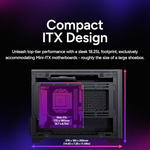 Image of Cooler Master Tempered Glass, Alloy Steel NR200 SFF Small Form Factor Mini-ITX Case with Vented Panel, Triple-slot GPU, Tool-Free and 360 Degree Accessibility, Without PCI Riser (Black)