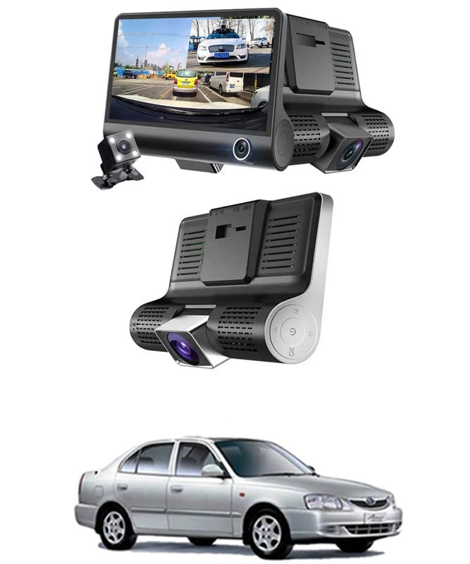 AYW 4inch 3Way Car DVR Camera 3 Lens/170 Degree/Wide Angle Car Camera ...