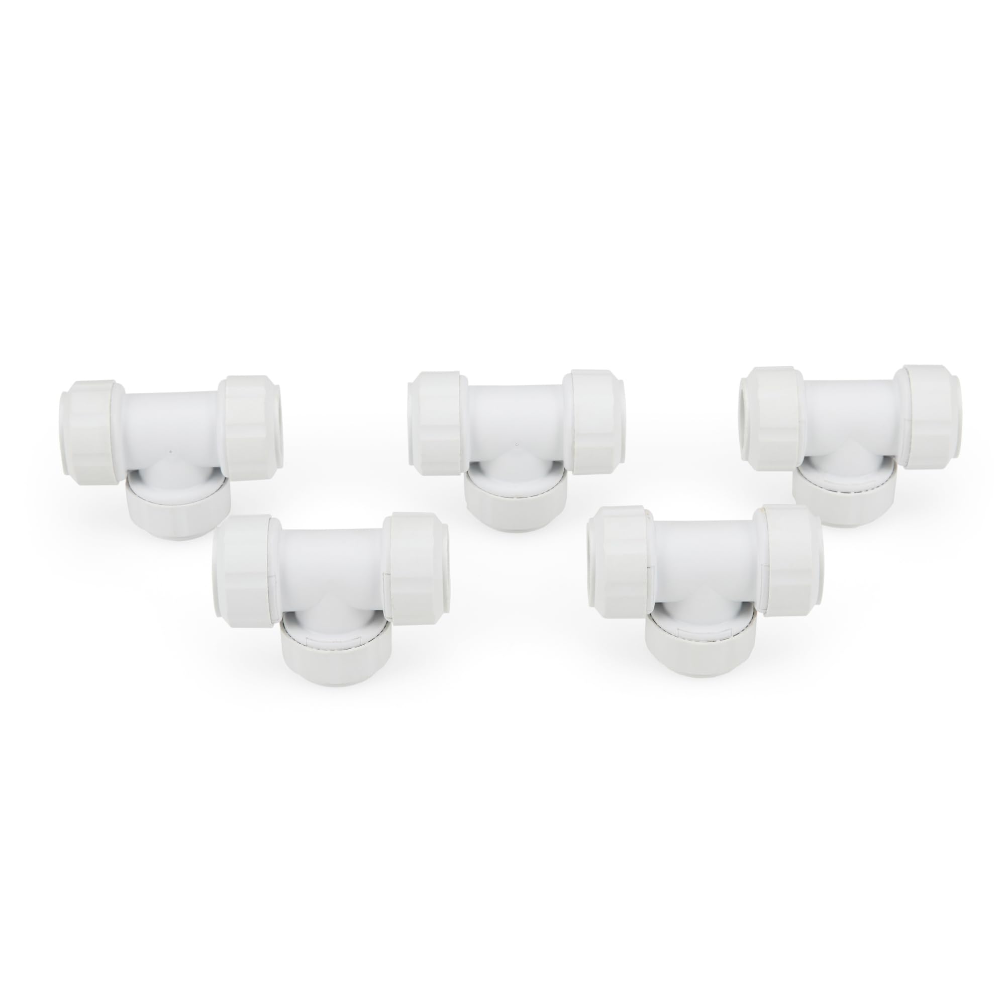 Lavaplumb White Push Fit Plumbing Fittings 15Mm 22Mm Pushfit Elbow Tee Coupler For Barrier & Copper Pipe Wras Approved