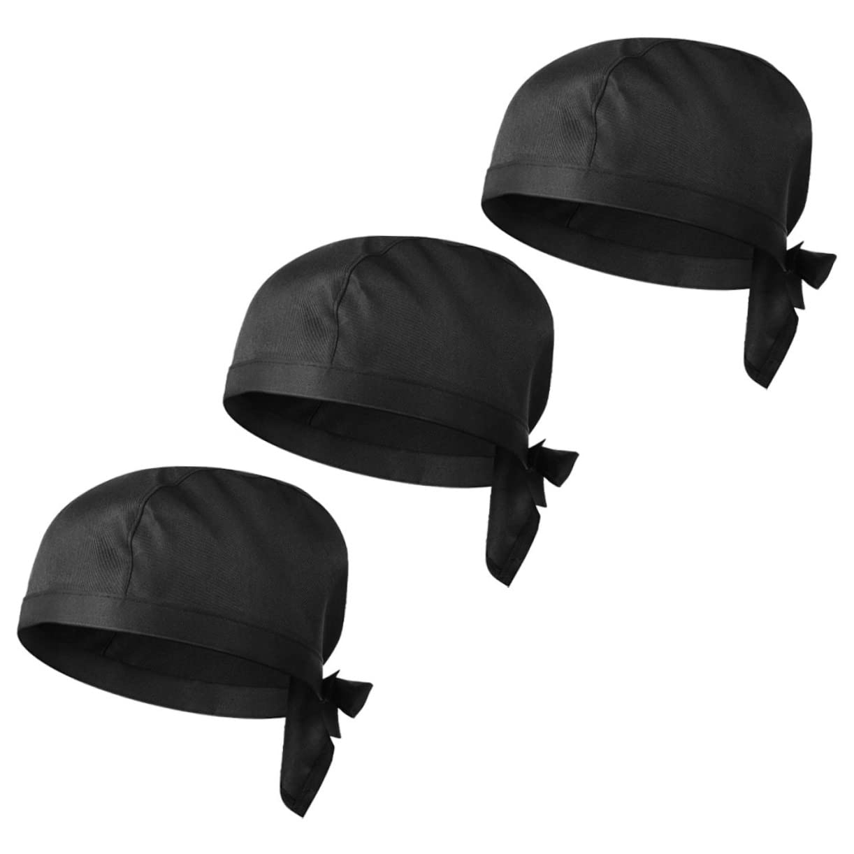 SHERCHPRY 10 Juegos De Gorras para Hombre Y Mujer Negras Unisex Ajustables para Cocina 3 Unidades X 10