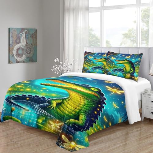 Parure de lit crocodile 3D pour transformer votre chambre en jungle - 6