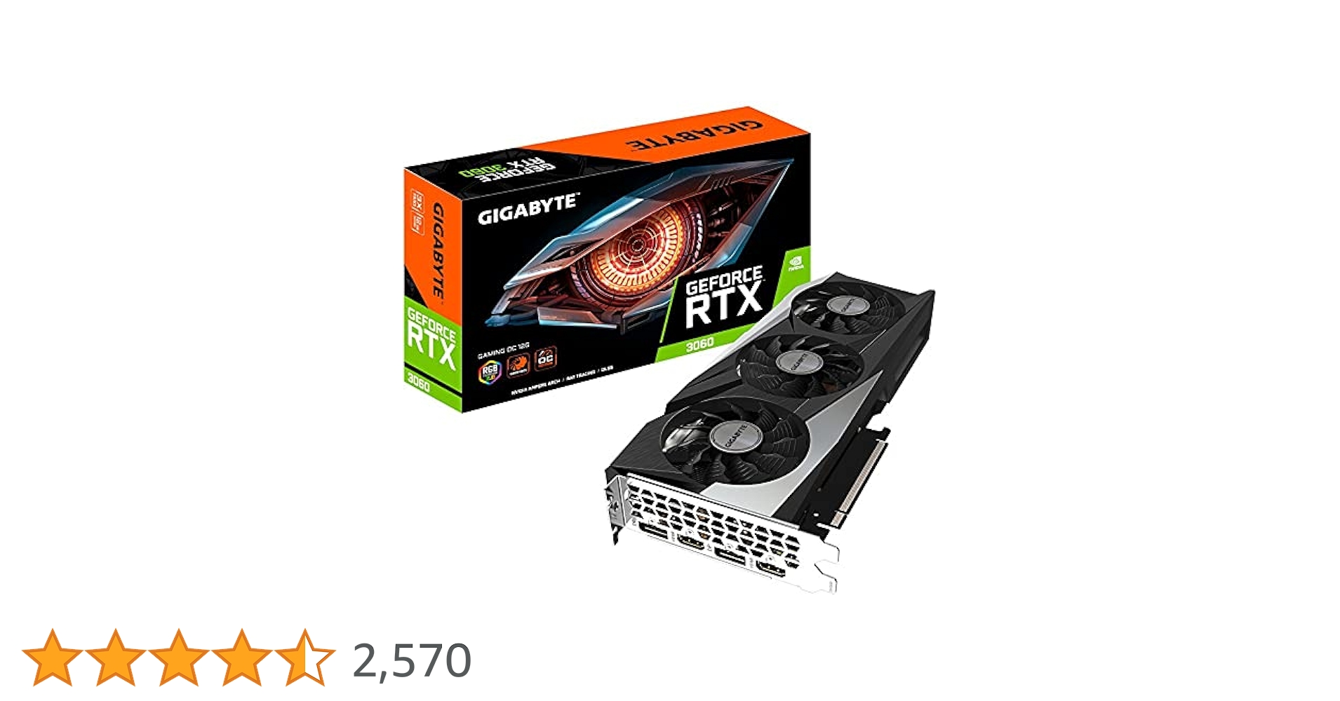 Amazon | Gigabyte GeForce RTX 3060 Gaming OC 12GB V2 LHR