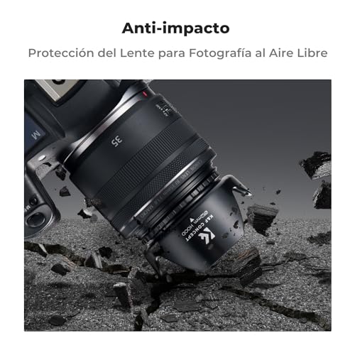 Título: Parasol K&F Concept para Nikon y Canon Descripción: Parasol K&F Concept compatible con Nikon DSLR D3300, D3200, D5500, D5300 y D5200, así como con lentes Canon RF24mm F1.8 Macro IS STM y RF35mm F1.8 Macro IS STM. Ideal para lentes Nikon AF-S 800mm f/5.6E FL ED VR y AF-S 300mm f/2.8G ED VR II. Mejora tus fotos con reducción de reflejos y calidad de imagen. - Fernando Cortés