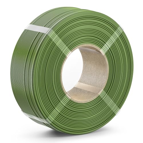 PETG Filament 1.75mm, 1kg(2.2lbs) SUNLU Refill 3D Printer Filament, 1.75mm Dimensional Accuracy +/- 0.02mm, OliveGreen F-petg-1kg-refill-olive Green