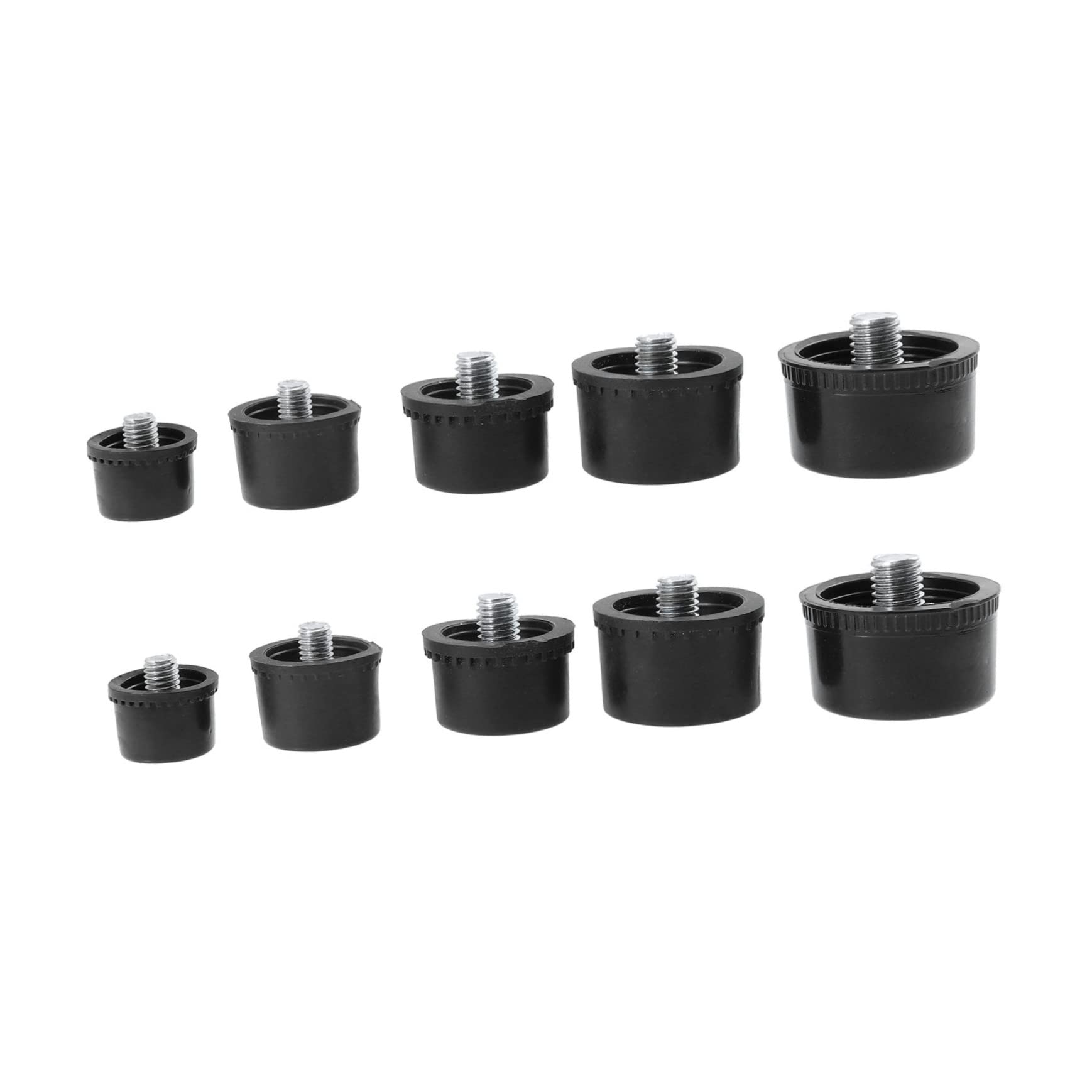 IWOWHERO Carpenter Hammer Replacement Parts 10pcs Mallet Hammer Heads Black 25mm/30mm/35mm/40mm/45mm Easy Install