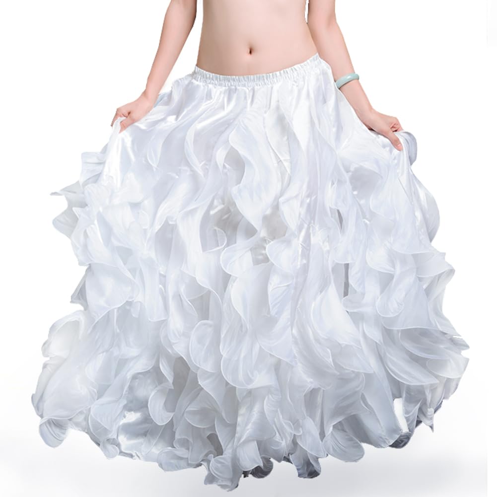 ROYAL SMEELA Jupe maxi en tulle pour femme - Longueur au sol - Taille haute - Jupe de danse