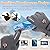Allnice USB Heated Gloves Men Women Heating Gloves with 3 Levels Temperature Double-Sided Heating Hand Warmers Winter Gloves Gifts for Outdoor Skiing Cycling Hiking, Grey