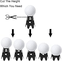 Vista 4 de Tees de golf de plástico, tees de simulador de golf para el hogar, tees de golf para exteriores e interiores, simulador de práctica y entrenamiento