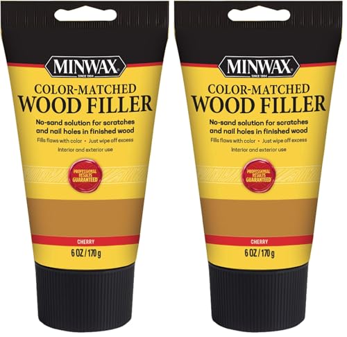 Image of Minwax 448500000 Color-Matched Filler Wood Putty, (Cherry 6-oz) (Pack of 2)