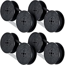 4 Pairs Universal Typewriter Ribbon, Durable, Portable, Compatible with Most Vintage Manual Typewriter, Calculator Ribbon for Great Print Capacity and BrightnessBlack