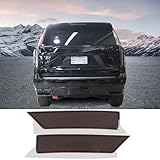 Rear Fog Lamp Smoked Cover Compatible with Cadillac Escalade 2021 2022 2023, Rear Bumper Lights Trim Cover Accessories
