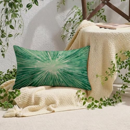 Coussin extérieur imperméable vert avec fermeture éclair invisible - 6