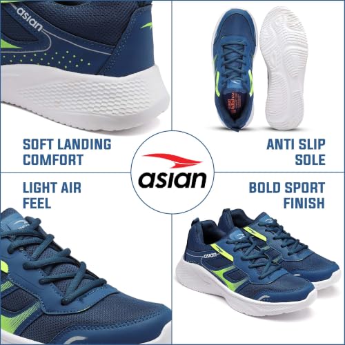Image of ASIAN Toofan-02 Men's Sports Shoes | Breathable Upper, Steady Grip Sole, Lightweight Shoes for Gym & Daily Use