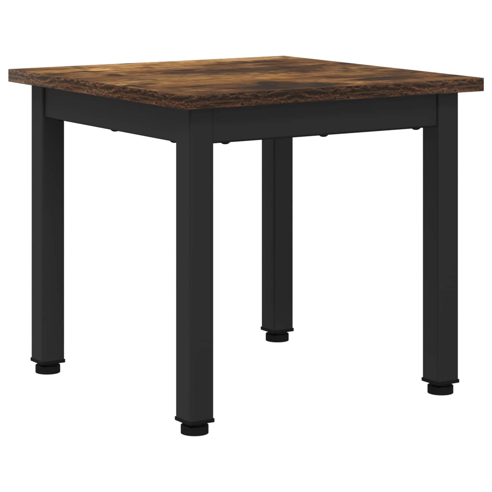 Hothingwell Stolik kawowy Dąb wędzony 40 x 40 x 36 cm Drewno inżynierskie | Metalowe nogi, nowoczesny design, przestronna powierzchnia, łatwa pielęgnacja, do salonu