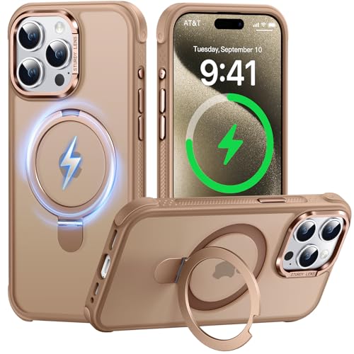 AurySharled Case for iPhone 15 pro max, Invisible Magnetic