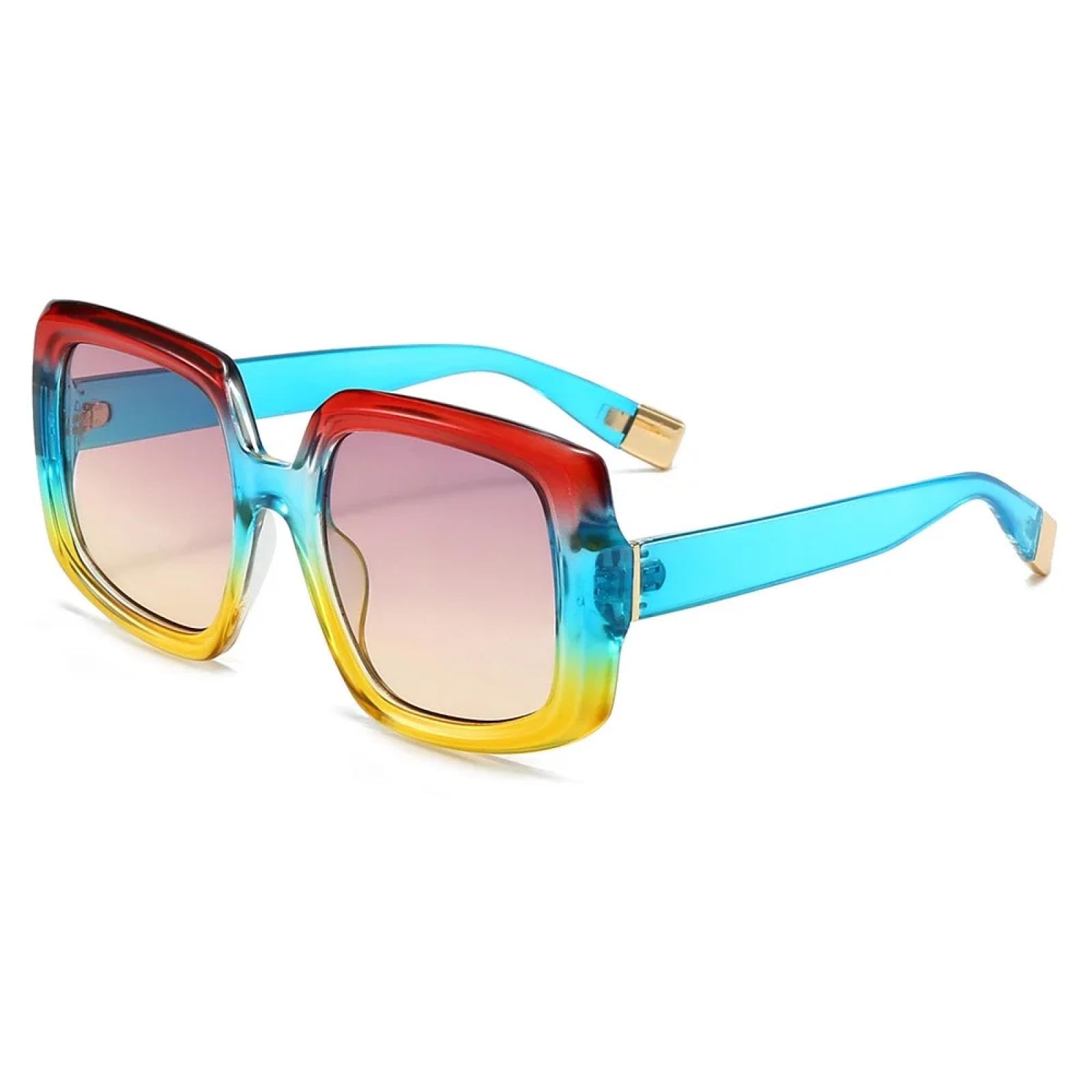 Sunglasses Women Gradient Frame Men Shades Male Female Uv400 Luxury