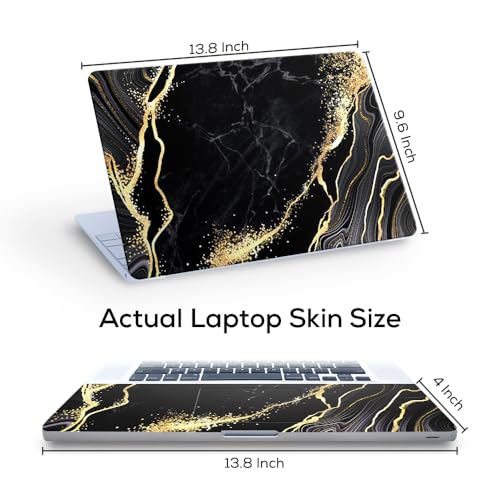 Image of Marbel D9 Top+Wrist Pad Vinyl Laptop Skin /Sticker /Cover for 14 Inches Laptops Laminated-Removable-HD Quality Compatible for Hp-Dell-Sony-Lenovo-Asus etc.(13.8x9.6 Inches)