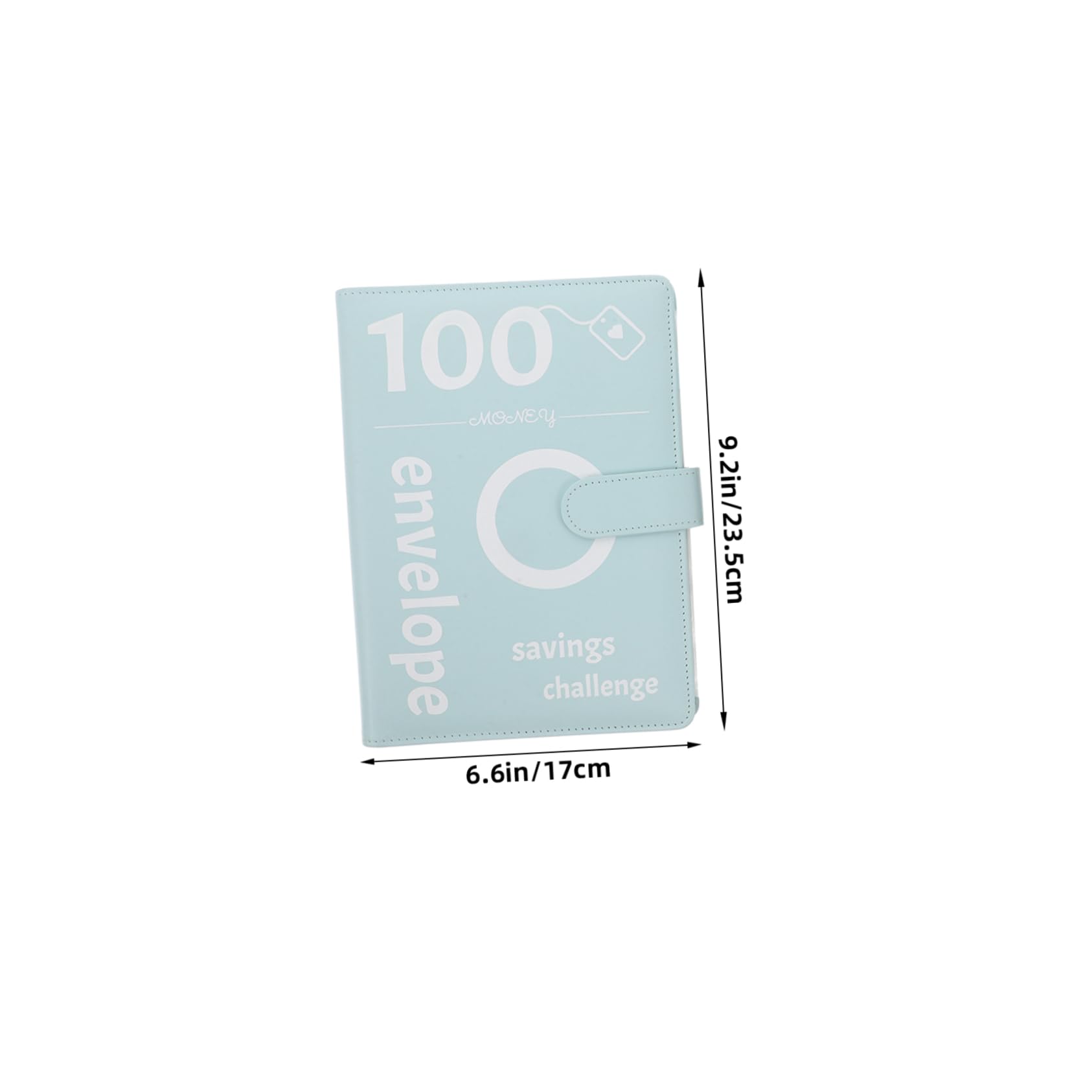 Quaderno ad Anelli Challenge Risparmio Denaro 4 Set Pu | Buste Trasparenti per Contanti, Accessori in Plastico e Metallo, Design Elegante per Coppie