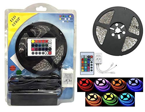 Tira de LED RGB con Control Remoto y Fuente de Poder miniatura 1