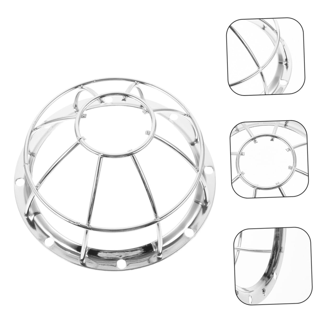 10 Piezas Protector para Detector de Humo Resistente de Acero Inoxidable para Sensor Fácil Instalación Protección Duradera para de Detección Hogares y Oficinas