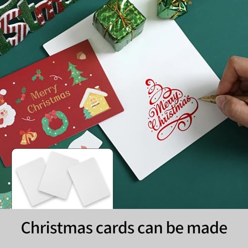 100 Stk Postkarten Blanko, Karteikarten A6 Blanko Karten zum Selbstgestalten, Fotokarton weiß, bBlanko Papier Karten zum Beschriften für Visitenkarten Papier Spielkarten Kartenpapier(10,5 x 14,8 cm)