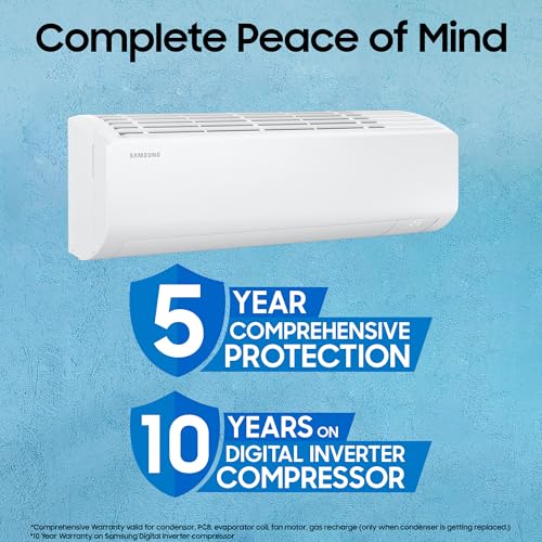 Image of Samsung 1.5 Ton 3 Star Bespoke AI Inverter Smart Split AC (2026 Model, WiFi, Energy Saving, Voice Control, Powerful Cooling, Copper, Digital Inverter, 4 Way swing, 5 Step Convertible, AR50H19D1XHNNA)