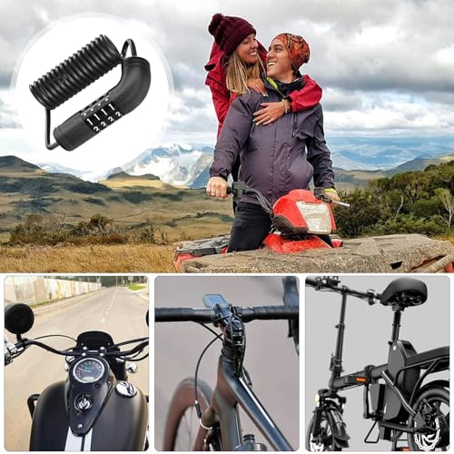 Verrou de casque pour vélo de route et vtt câble rétractable