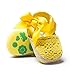 ESTAMICO Infant Girls' Net-Yarn Lace Bow Sandals Yellow US 3