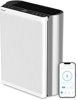 LEVOIT Air Purifiers for Home Large Room with 3-Channel Air Quality Monitor, Washable Pre-Filter, AHAM VERIFIDE, HEPA Sleep Mode for Pet, Allergy, Smoke, Dust, Alexa Control, 2655 Ft², EverestAir-P