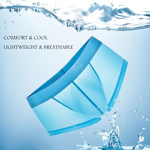 JOCKMAIL Mens Breathable Boxer Briefs Ice Silk Mens Underwear Comfort Boxer for Daily Wear, Gym, Lounge & Date Nights3